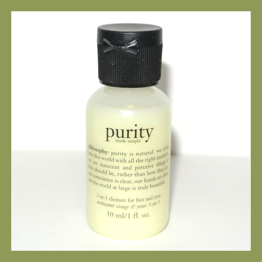 3/$15 philosophy Purity made simple cleanser face